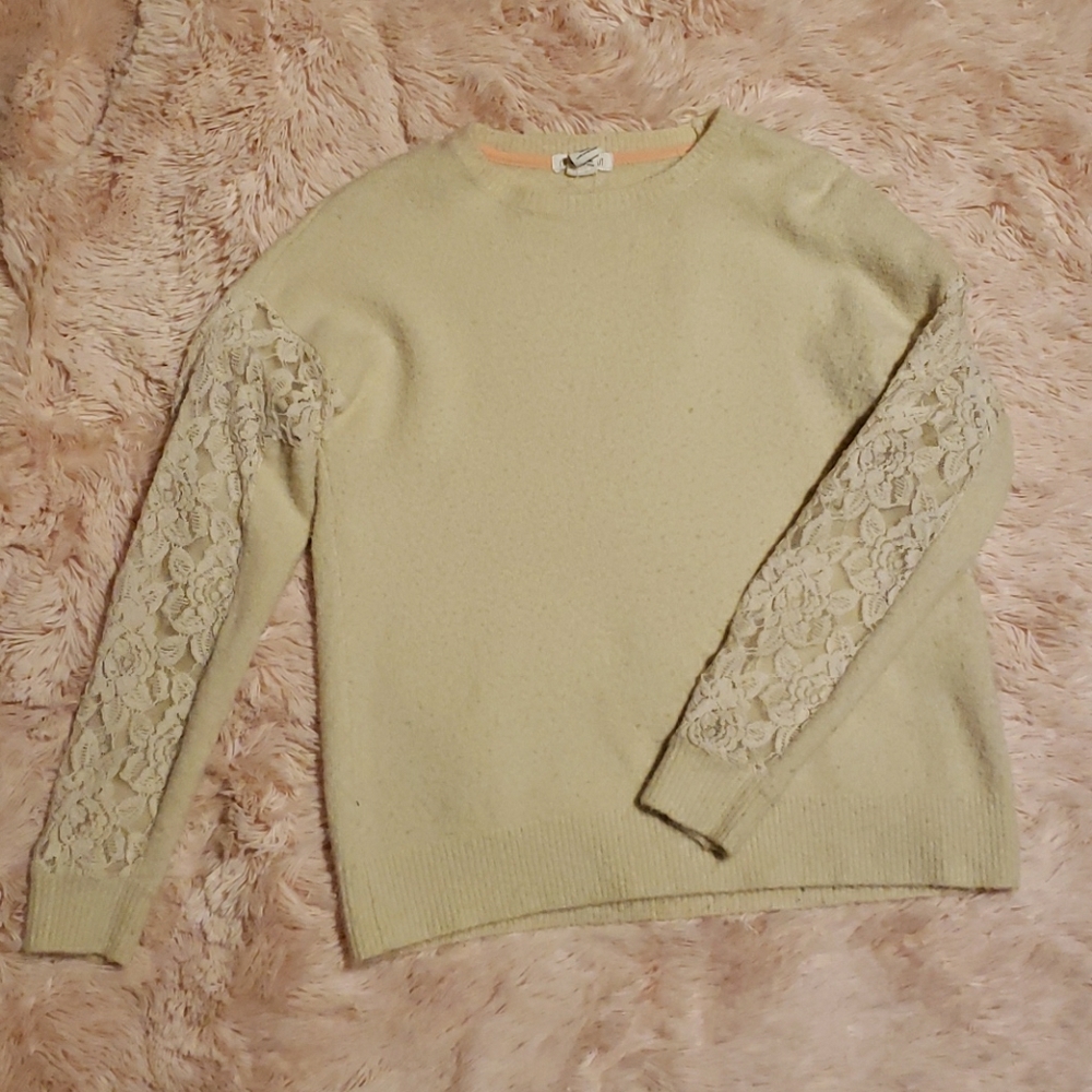 Cute cream and lace sweater (bought from rue21)